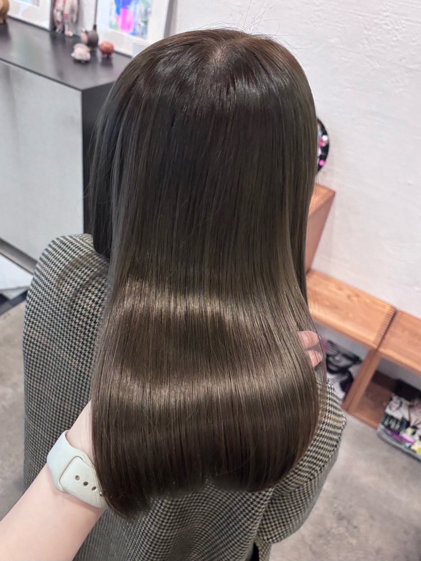 カラー ブリーチ ヘアカラー トリートメント ヘッドスパ 🎀透明感カラー🎀 Yurinoのヘアスタイル