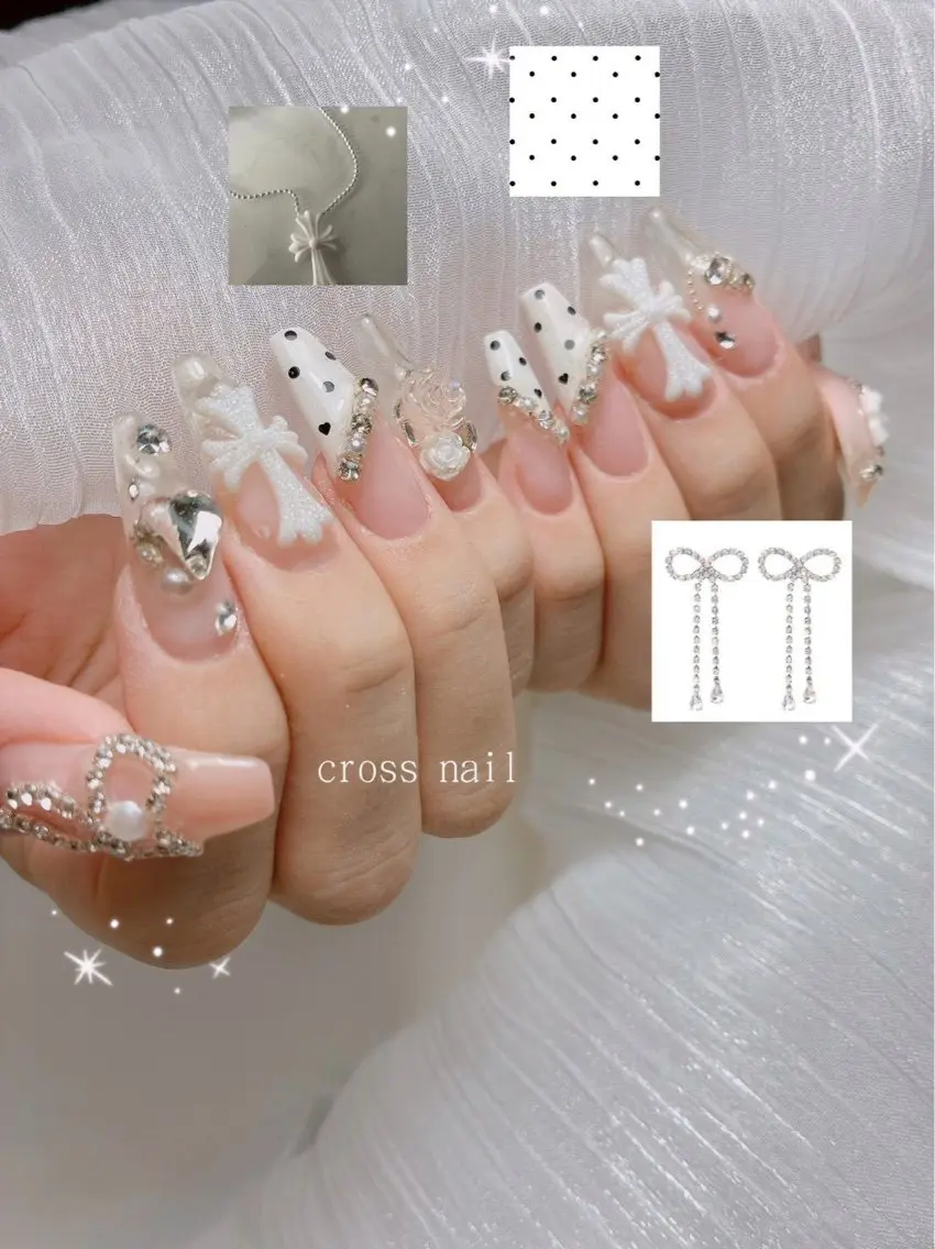 ネイル リボン ハンドネイル GREEM グリームのネイルデザイン