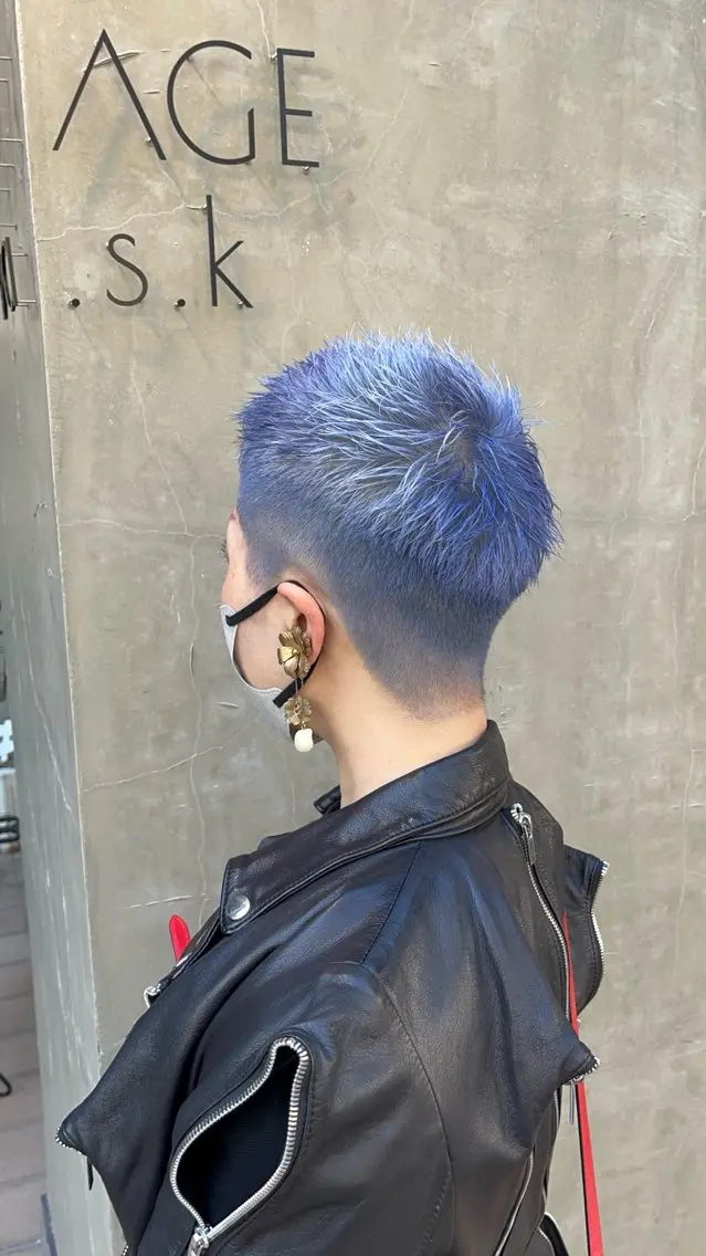 ショート 渋谷ケアブリーチ ❤️🔥徳田空悟のヘアスタイル