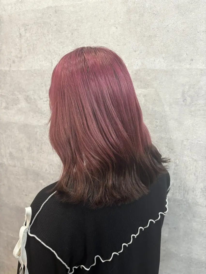 ミディアム ヘアカラー トリートメント 髪質改善💓艶髪💓 暖色💗加藤あゆみのヘアスタイル