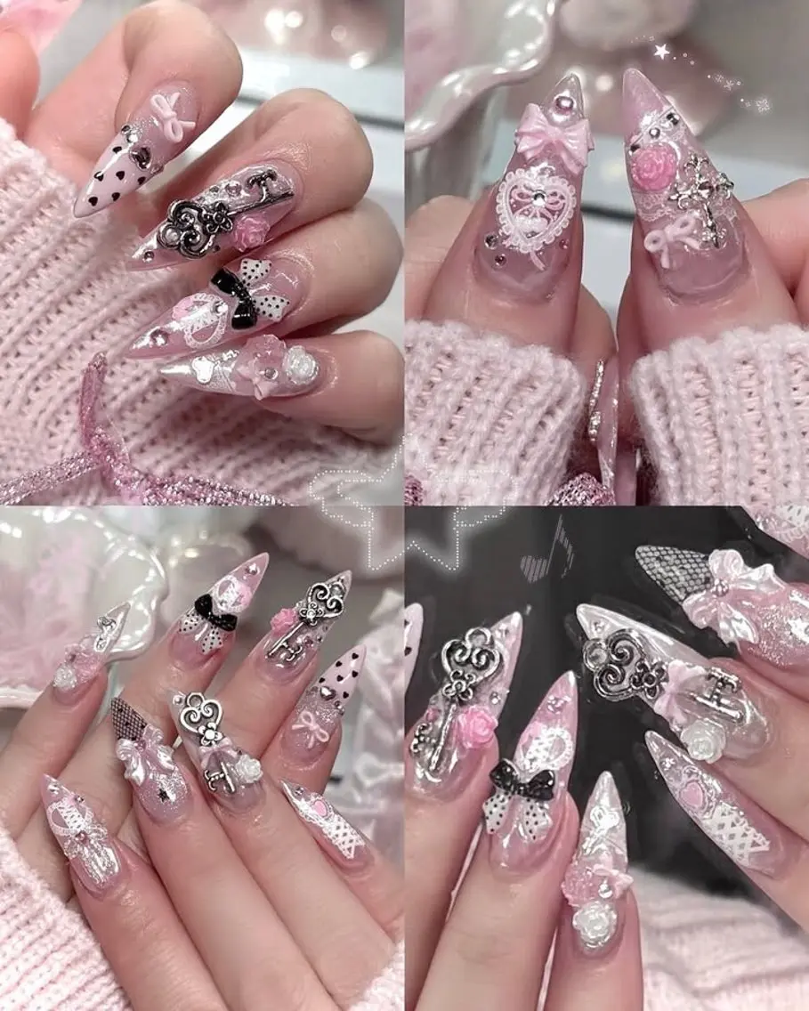 ネイル キラキラネイル 韓国ネイル マグネットネイル 持ち込み ネイルチップ ハンドネイル Himeka Bling.Nailのネイルデザイン