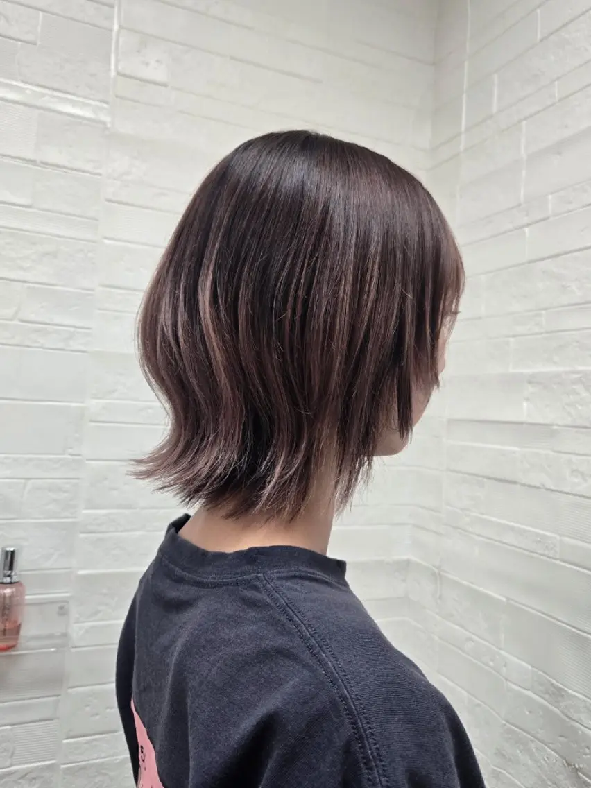 【金曜夜モデル様メニュー🌙】レイヤーボブカット+トリートメント付き🐺【19:00~or20:00~限定】の写真