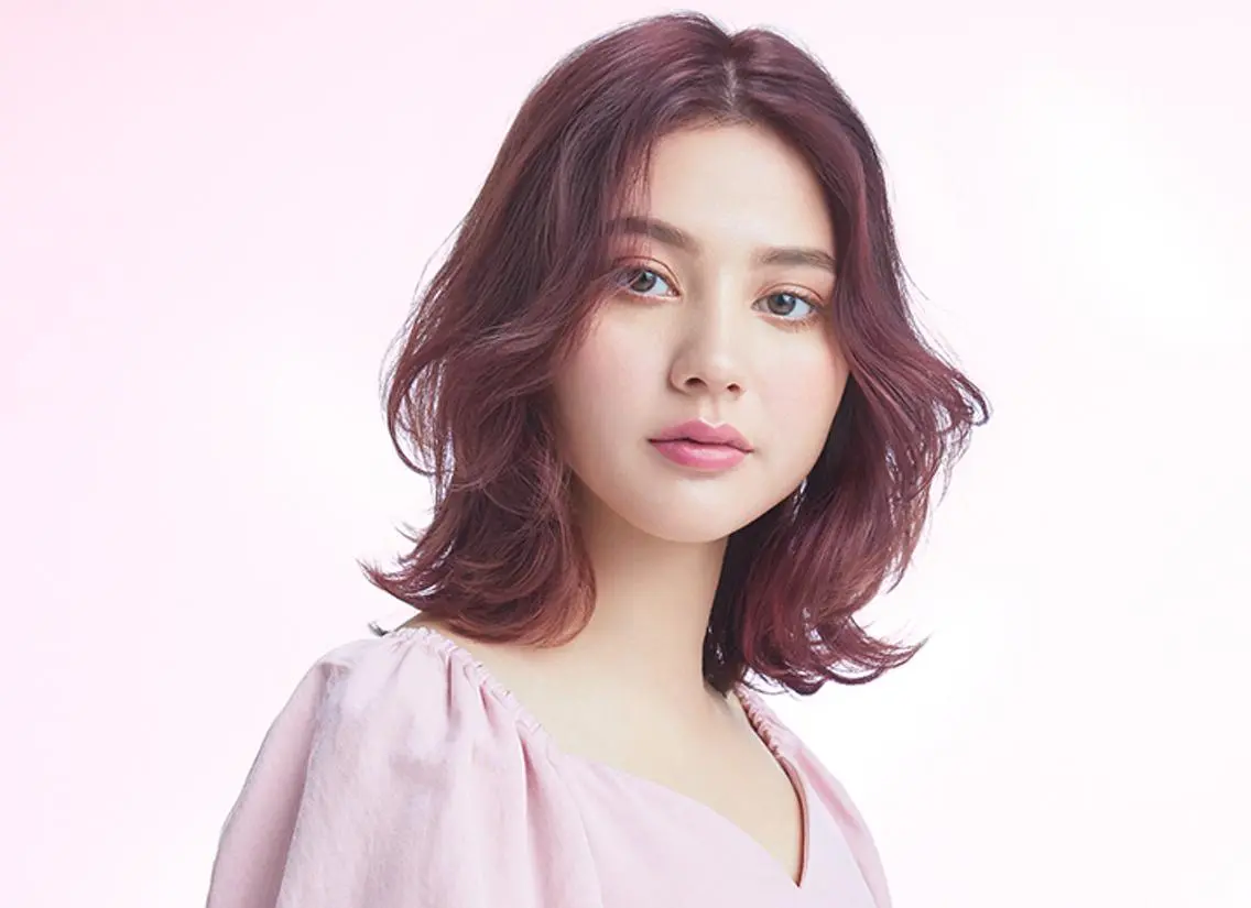 ミディアム カラー 無料カットモデル募集 BLINK京橋店のヘアスタイル
