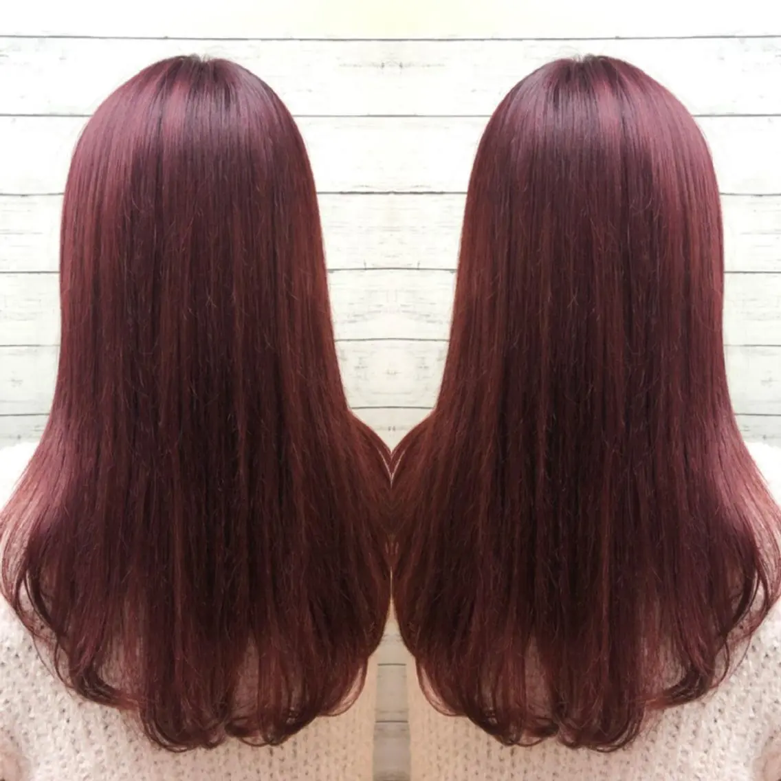 ロング カラー ヘアカラー トリートメント ヘアセット 韓国ヘア🤍髪質改善 🇰🇷AKANEのヘアスタイル