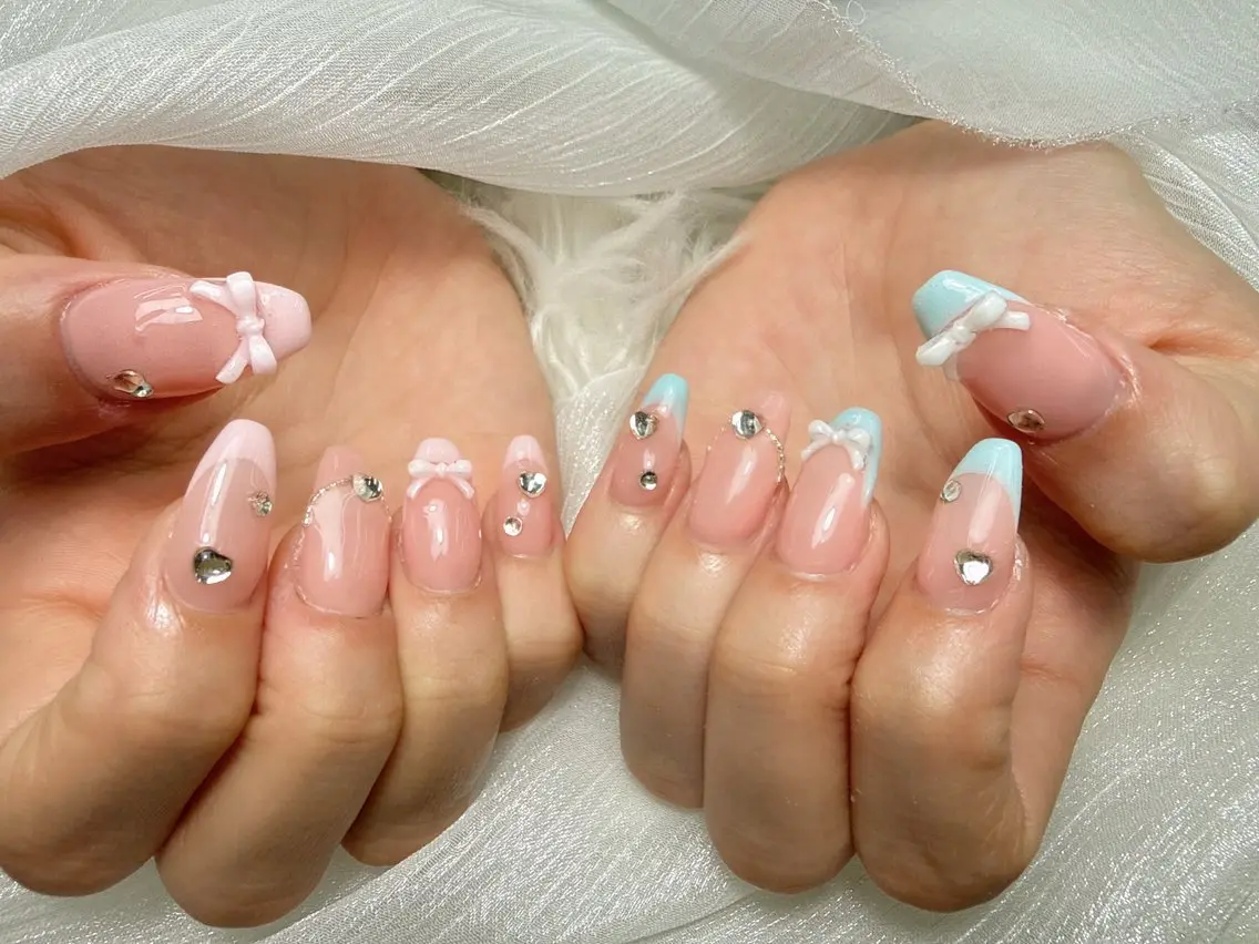 ネイル フレンチネイル グラデーション 韓国ネイル マグネットネイル ワンカラーネイル ハンドネイル Jang Nailのネイルデザイン