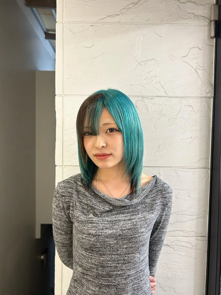 ミディアム カラー ダメージレスカラー /ひなののヘアスタイル