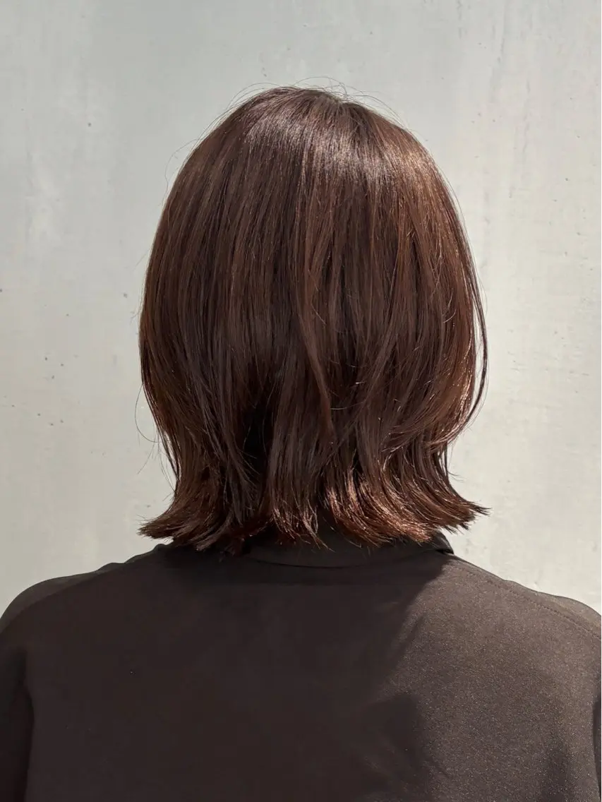 ショート カラー ボブレイヤー ハイライトカラー ボブ ハイライト レイヤーカット カット ヘアカラー ヘッドスパ matka白髪ぼかし 大人ヘア/KEIKOのヘアスタイル