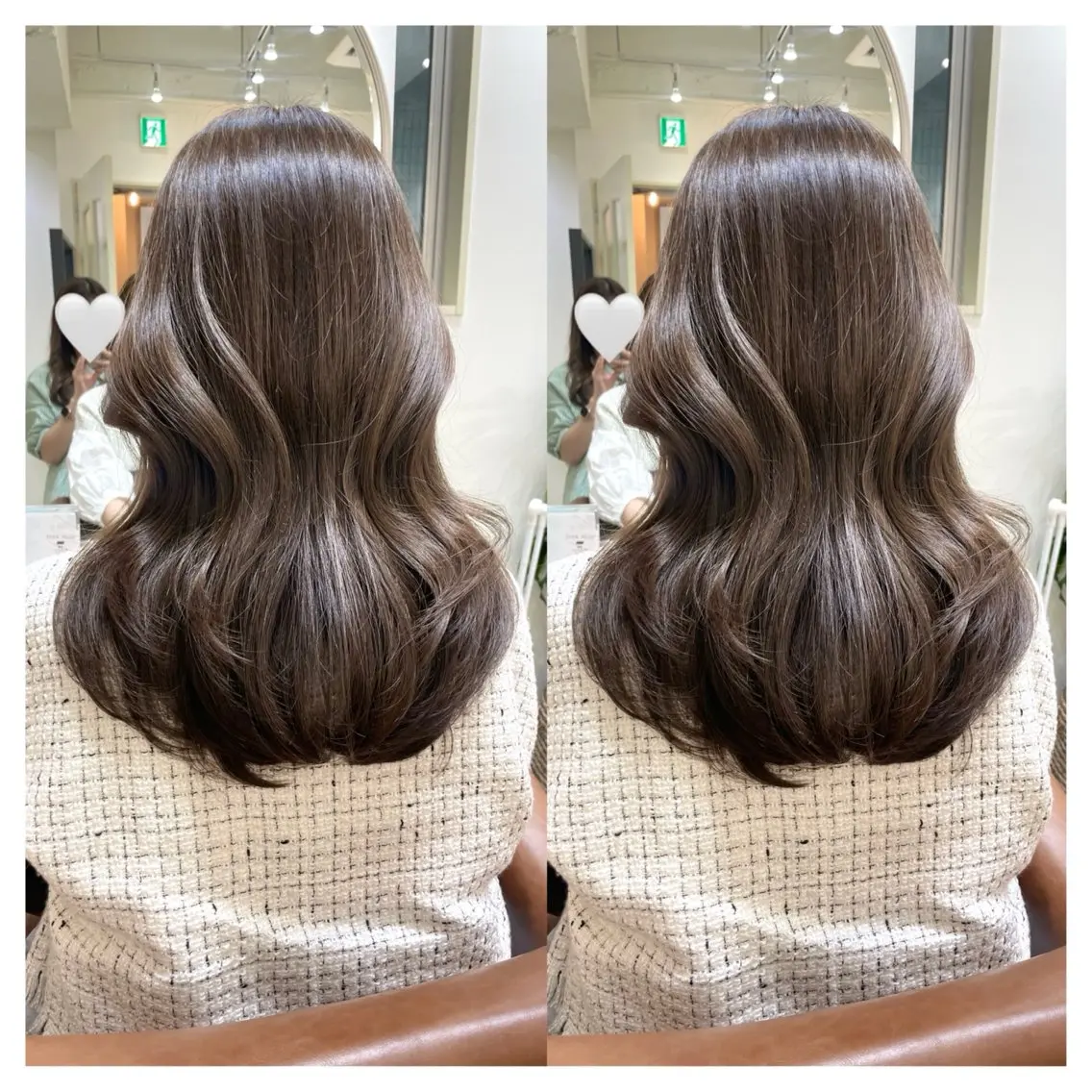 ミディアム カラー カット ヘアカラー トリートメント 村山 茉衣のヘアスタイル