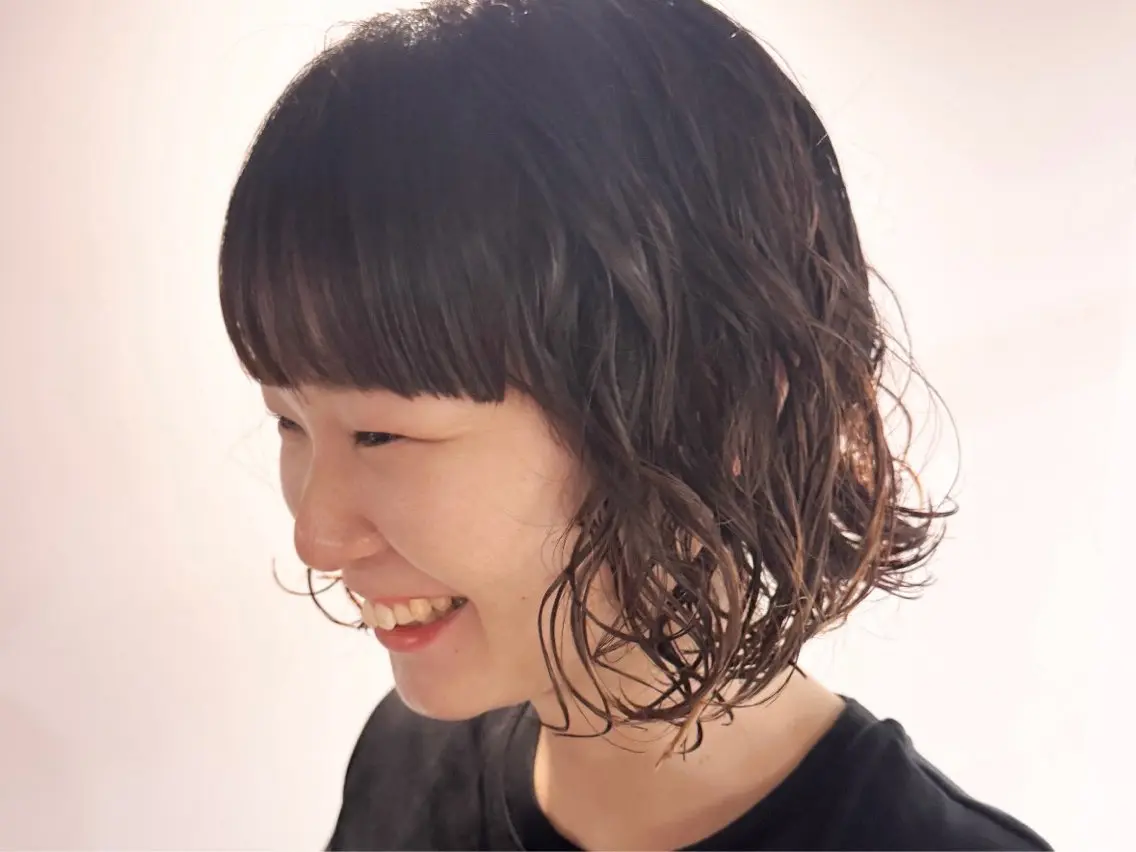 パーマ カット パーマ saki|透明カラー ドライパーマ.パーマのヘアスタイル