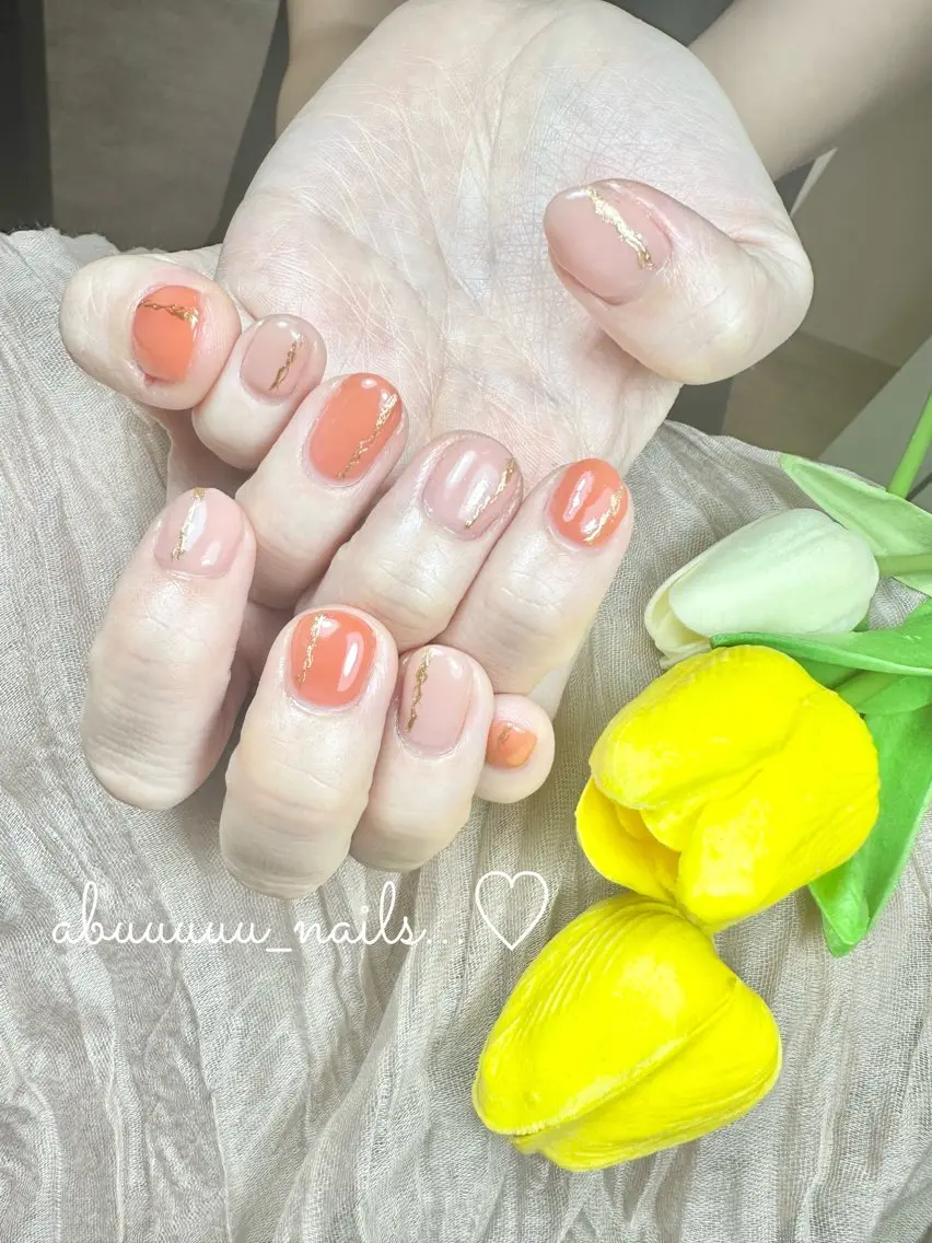 ネイル アートネイル ミラーネイル abuuuuu nailsのネイルデザイン