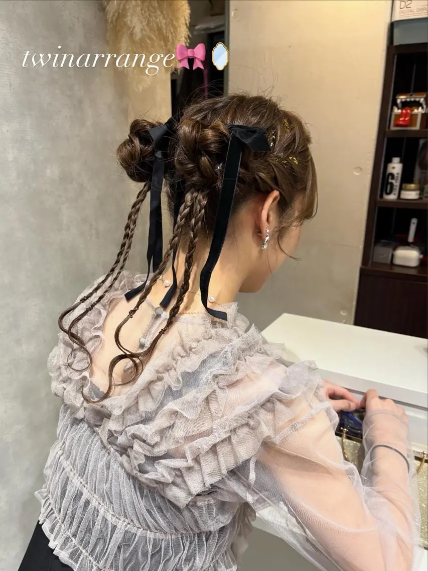 セミロング ヘアセット chic 有山 美瑠のヘアスタイル