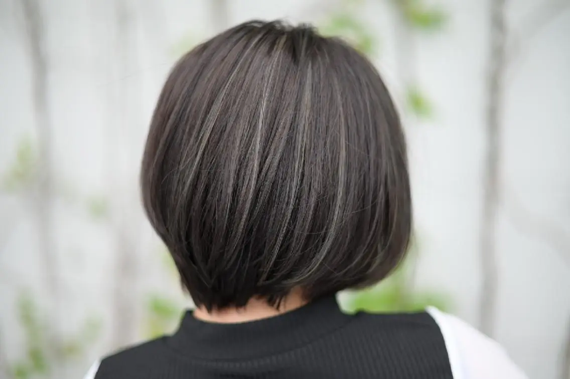 ショート カラー ハイライトカラー ハイライト ショートヘア muk hair篠村 髪質改善/完全個室のヘアスタイル
