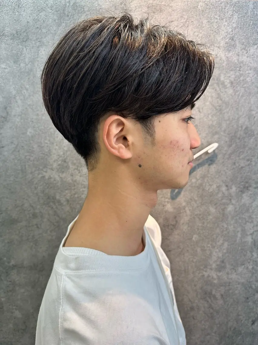 メンズ センターパート カット Noyヨシモト ヒロトのヘアスタイル