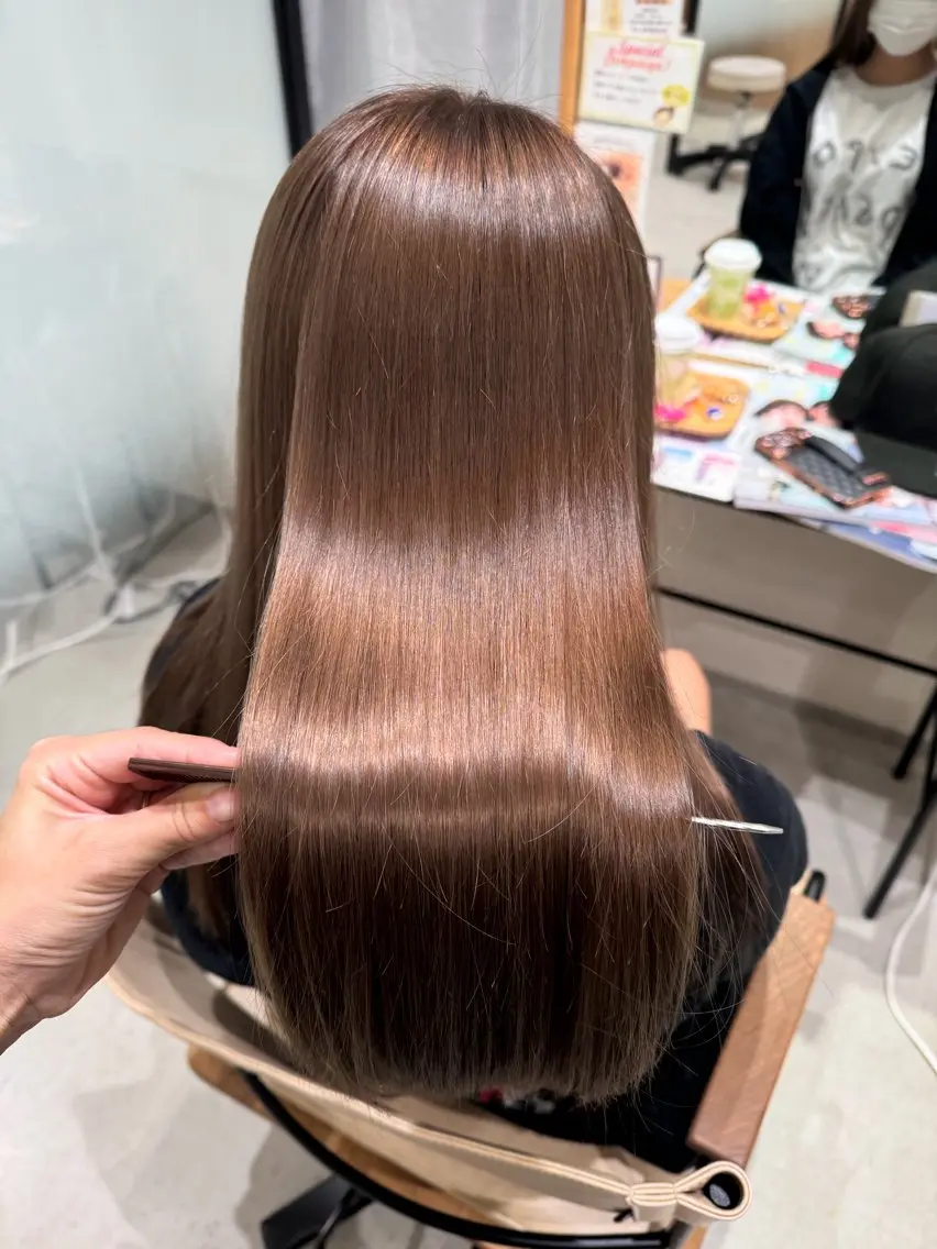 【5/28限定🦋特別クーポン🐥💖】カット➕髪質改善カラー➕髪質改善コーティングトリートメント💇♀️🌿の写真