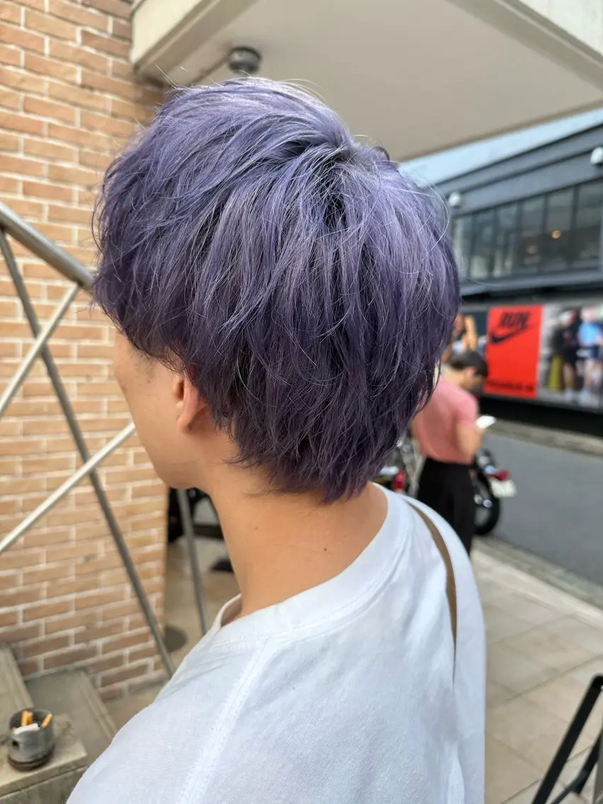 ショート 🔥コテ巻き風 ボブパーマ🔥のヘアスタイル
