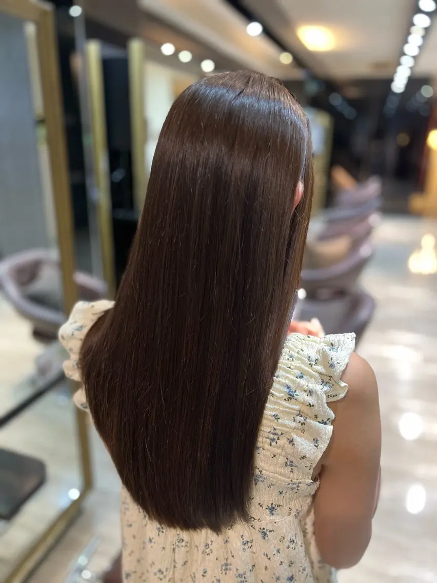 ロング ヘアカラー トリートメント ヘアセット Will/ ワカバのヘアスタイル