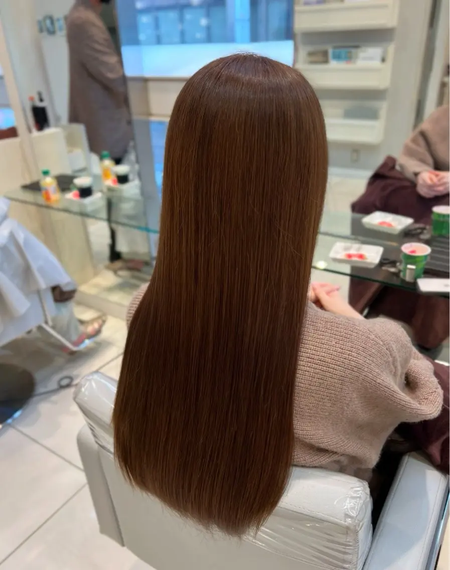 ロング カラー ベージュカラー 銀座/カラー 🎀momo🎀のヘアスタイル