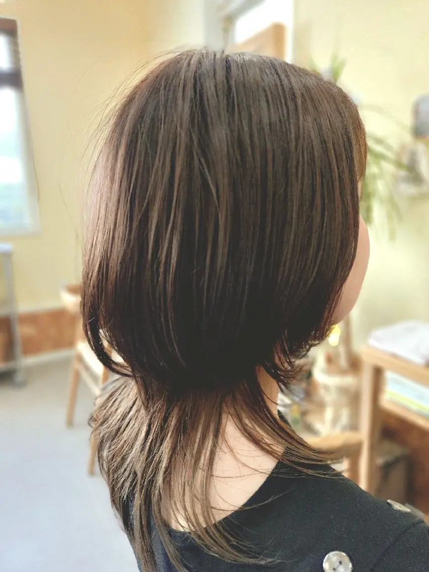 セミロング カラー トリートメント カット ヘアカラー トリートメント ヘッドスパ 美容院・ 小林のヘアスタイル