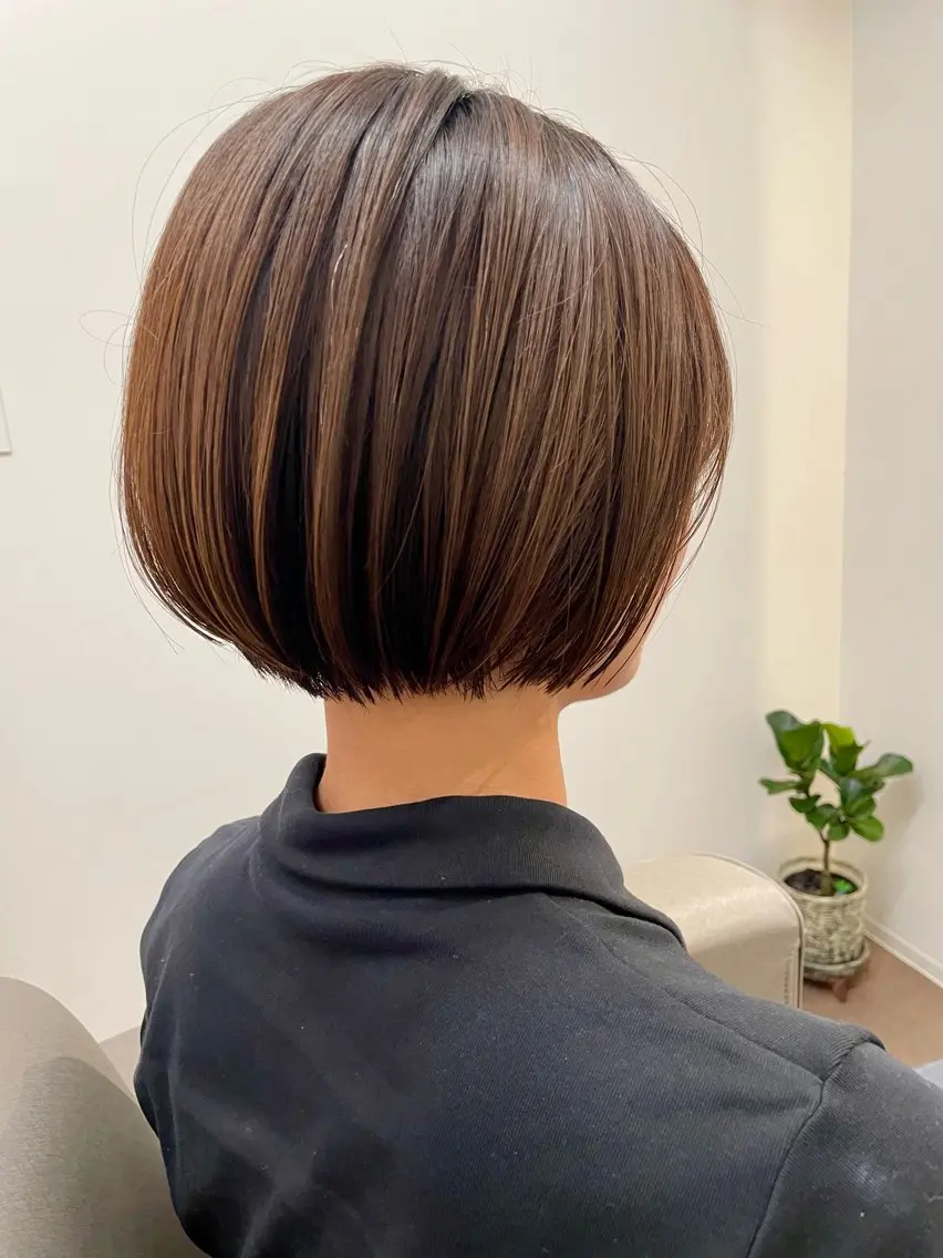 ショート カラー ショートボブ ボブ ショートヘア 中村 瑛秀のヘアスタイル