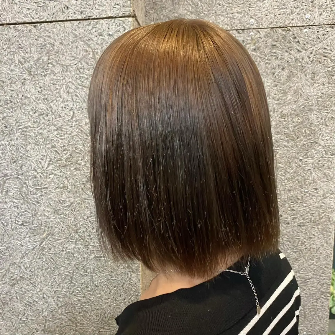ミディアム 暖色艶color / ボブ🦩Rioのヘアスタイル