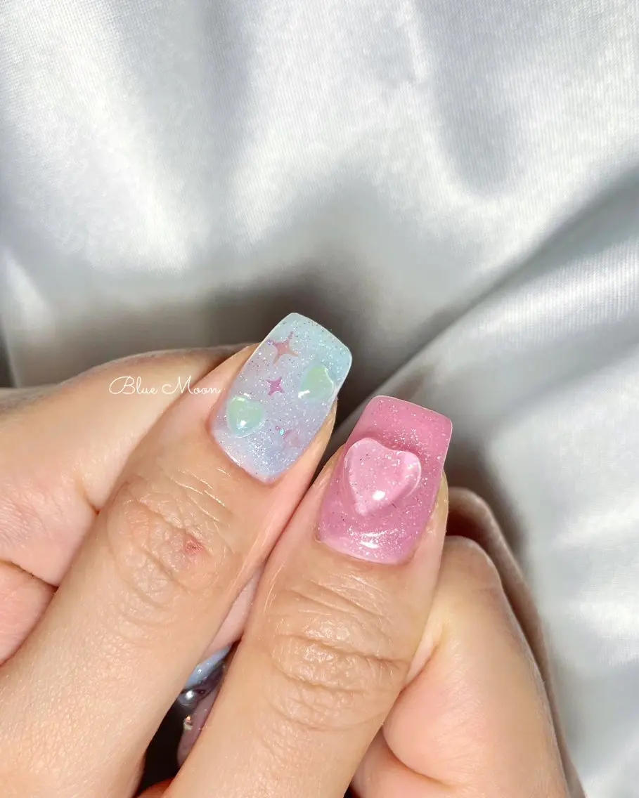 ネイル ハート nail salon Blue Moonのネイルデザイン