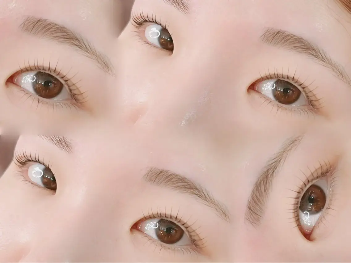 マツエク・マツパ 束感まつ毛 ナチュラル 一重×まつ毛パーマ マツパ Livicate 💗🧁🎀🦋のマツエク・マツパデザイン