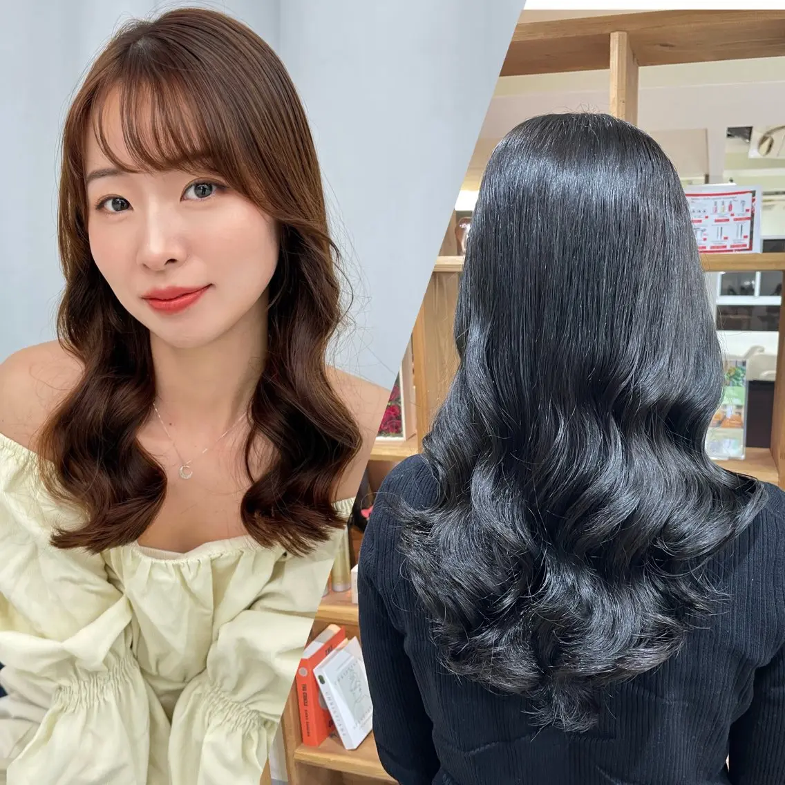 ロング カット 韓国風パーマ/ヘア セット/店長みづきのヘアスタイル