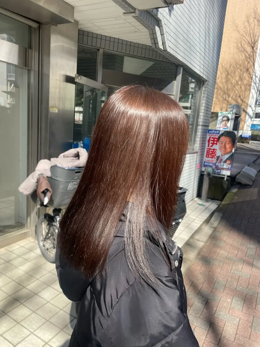 ロング カラー ヘアカラー トリートメント 🌸暖色髪質改善 MEI🌸のヘアスタイル