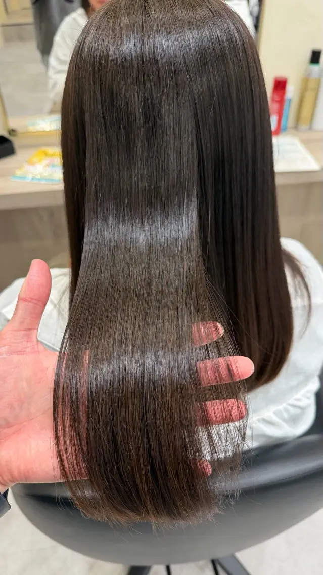 ロング カラー トリートメント カット ヘアカラー トリートメント 長沖彩加/艶髪 /髪質改善/メンズのヘアスタイル