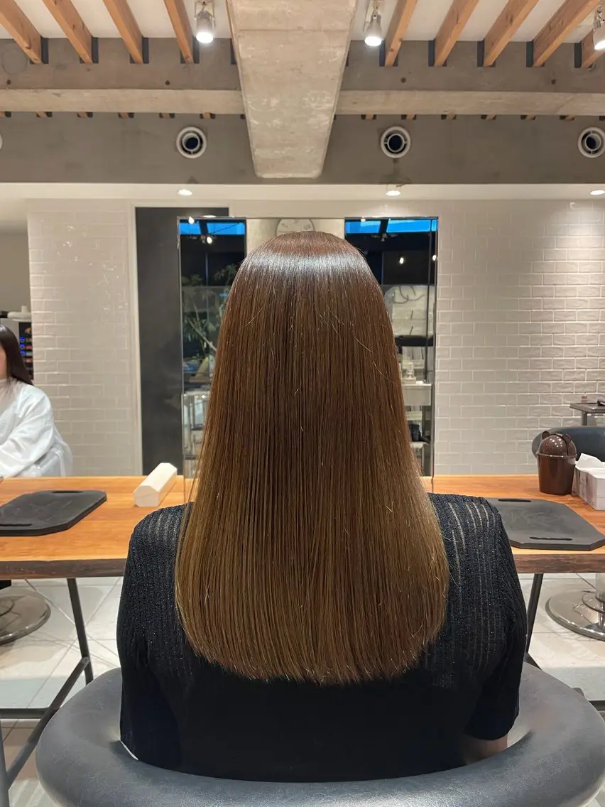 ロング ヘアカラー トリートメント 髪質改善＆高級カラー ✨野井琢生のヘアスタイル
