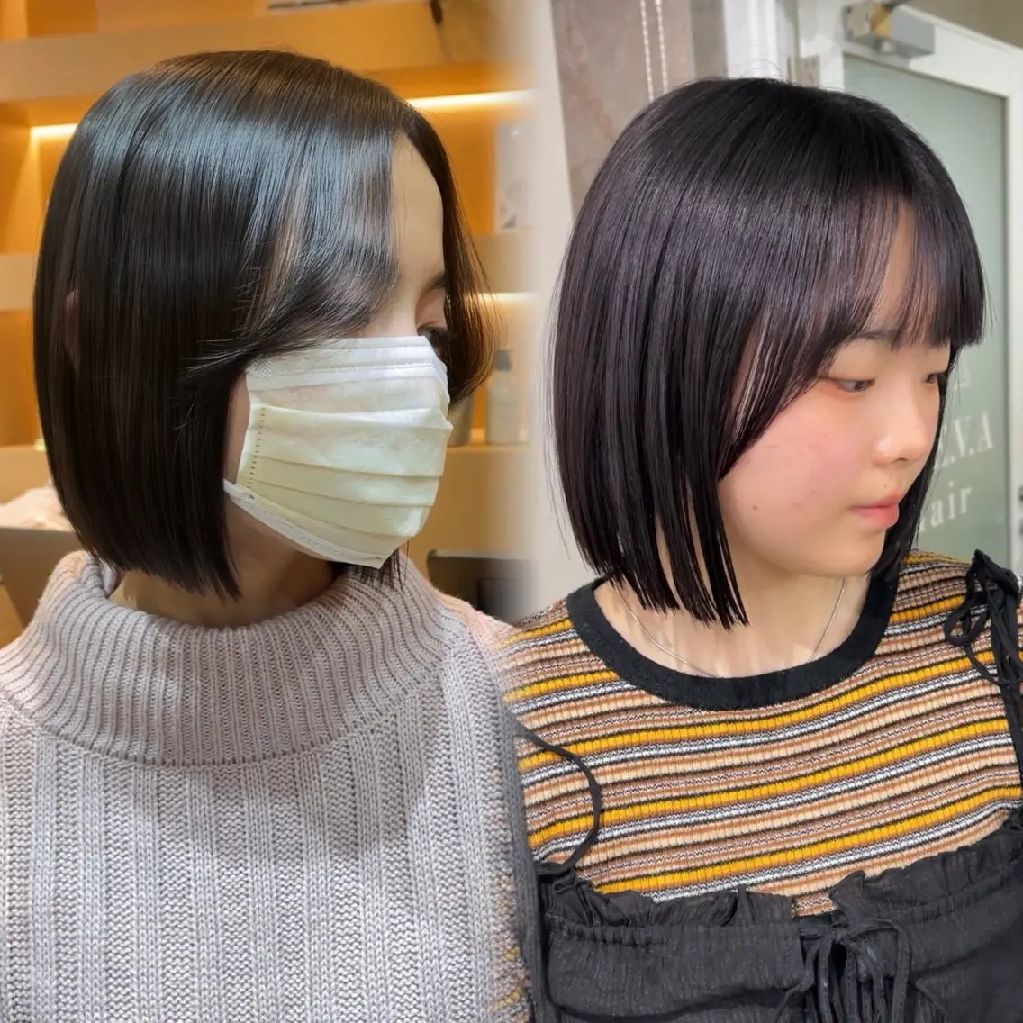 ショート カット 縮毛矯正 トリートメント ヘッドスパ ヘアセット 🫧似合わせボブ縮毛 矯正/ブリーチ清野のヘアスタイル