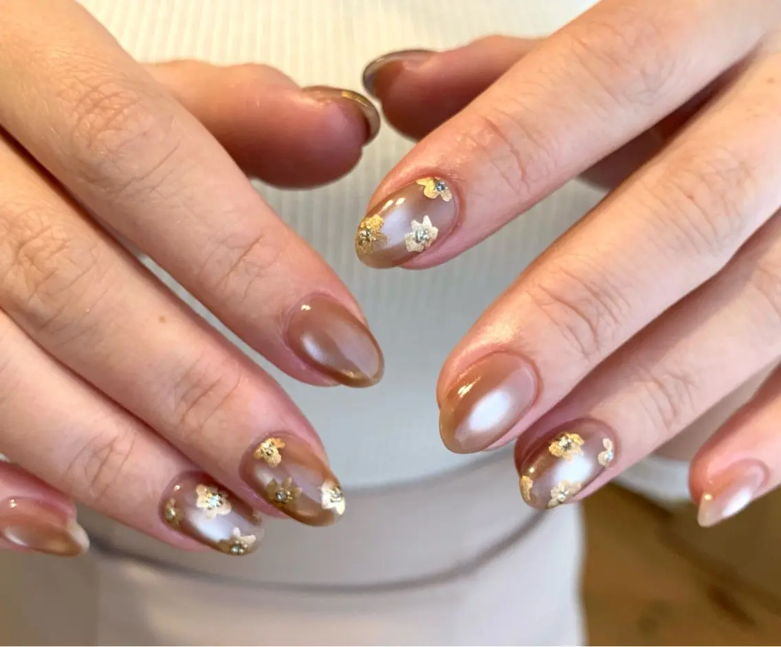 ネイル フラッシュネイル マグネットネイル ニュアンスネイル オフィスネイル ショートネイル sufu. nail YUKIのネイルデザイン