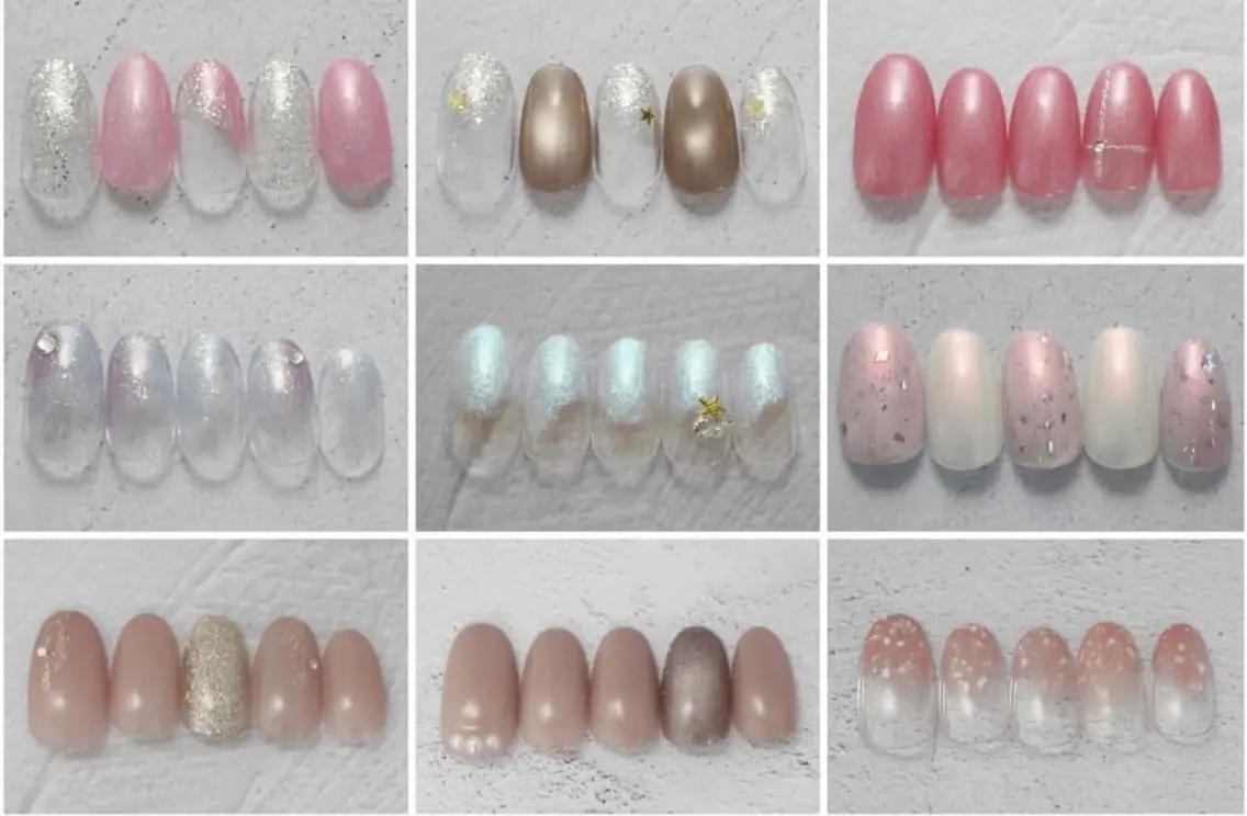 8月限定【ハンドジェル】シンプル定額(決まったデザインの中からお選びいただくコース)💅の写真