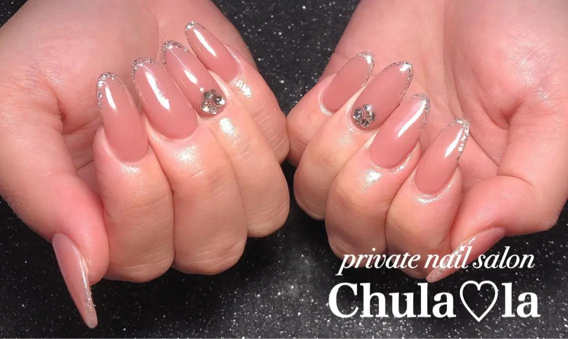 ネイル ラメ(グリッター) Chula♡la 豊見城市高安のネイルデザイン