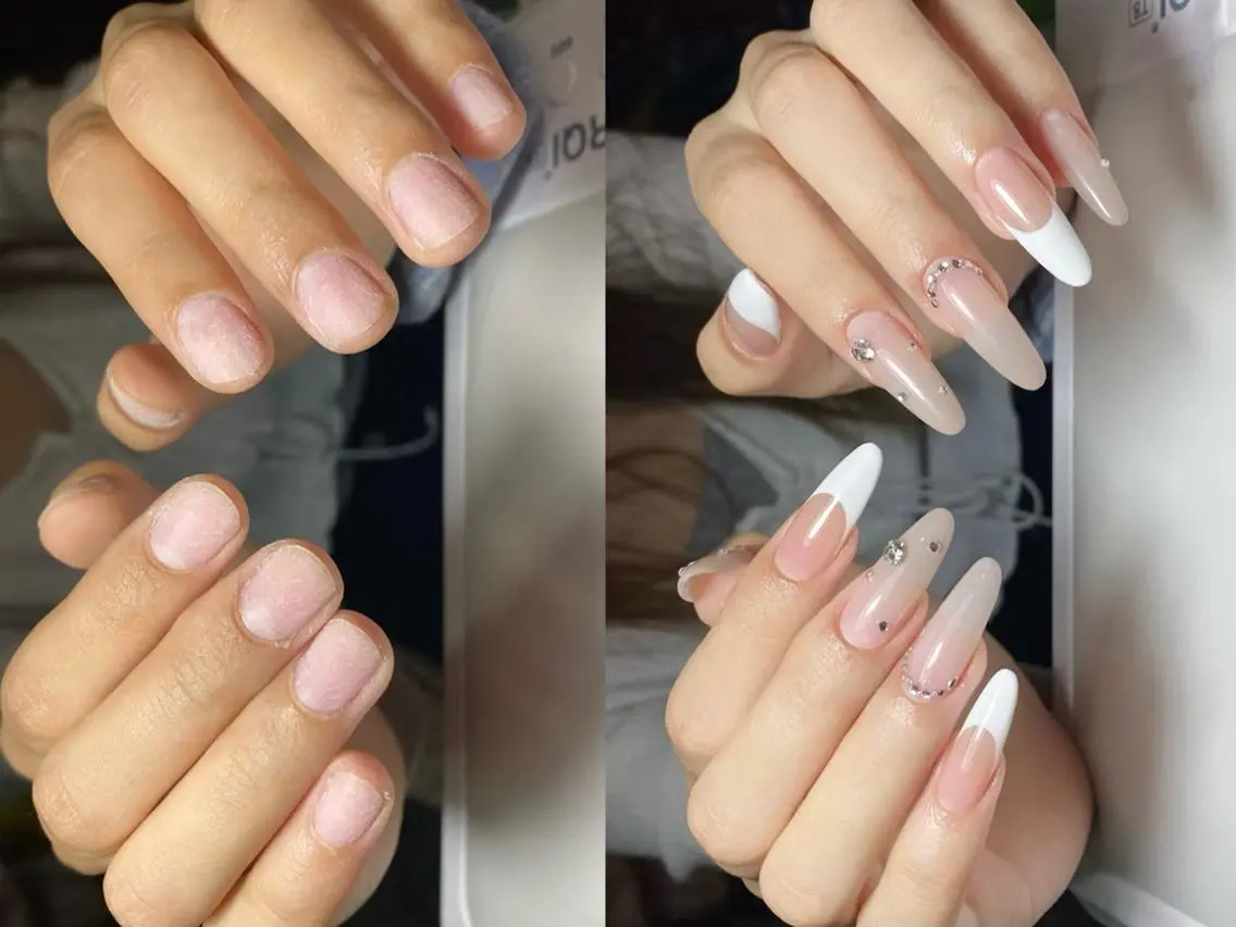 メンズ ネイル メンズ韓国風 オーロラネイル チークネイル 長さ出し フットネイル 【スカルプ専門店】 Naomi nailのネイルデザイン