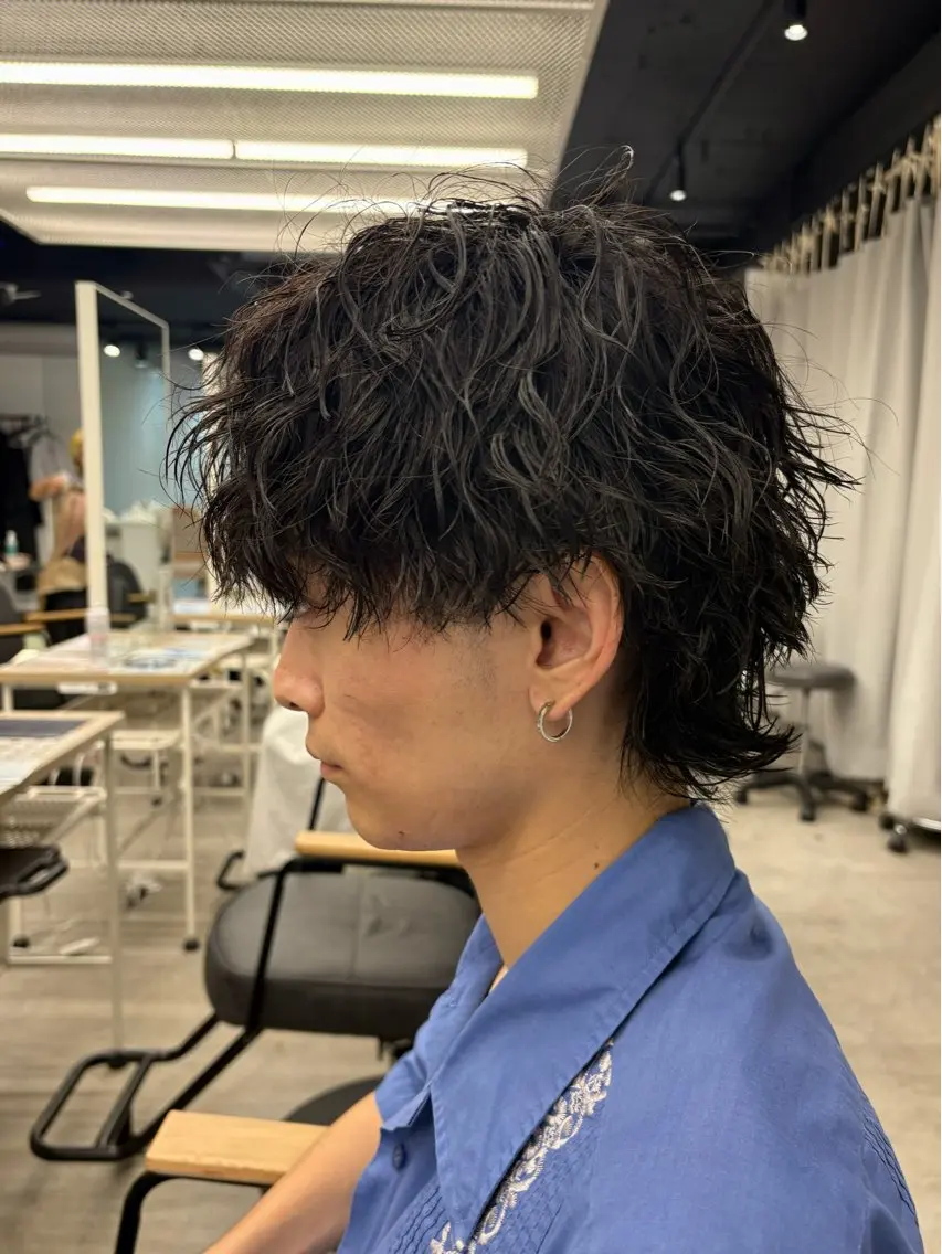 ショート パーマ メンズ メンズパーマ プードルパーマ 学生(メンズ向け) スパイキーショート 波巻きパーマ カット パーマ シャドウパーマ/ ルーズパーマ/メンズのヘアスタイル