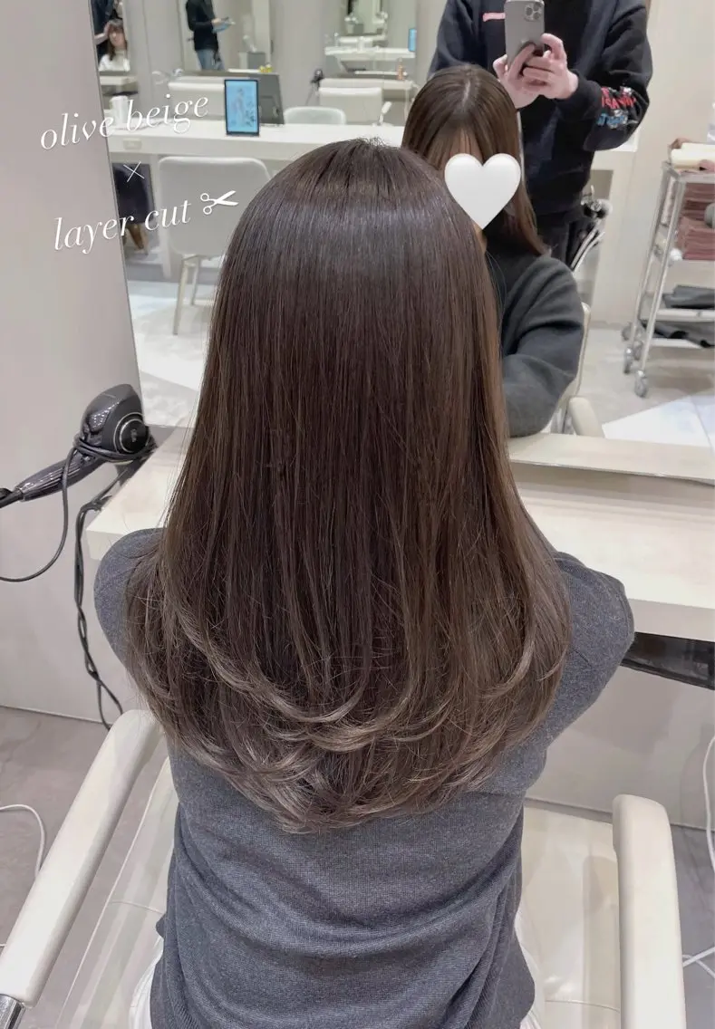 セミロング カラー k-two top stylist 林原のヘアスタイル