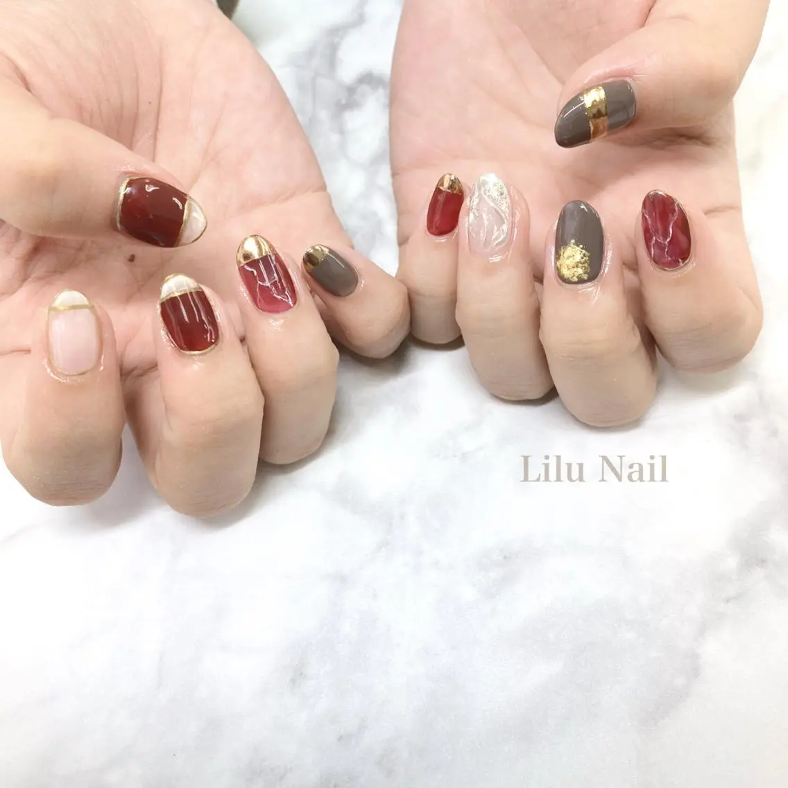 ネイル ニュアンスネイル モチの良さ◉ フィルインネイル♡のネイルデザイン