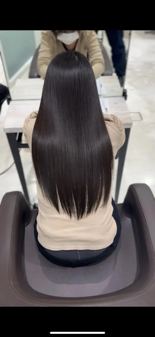 ロング 縮毛矯正 トリートメント 白髪ぼかし/髪質 改善/KOMORIのヘアスタイル