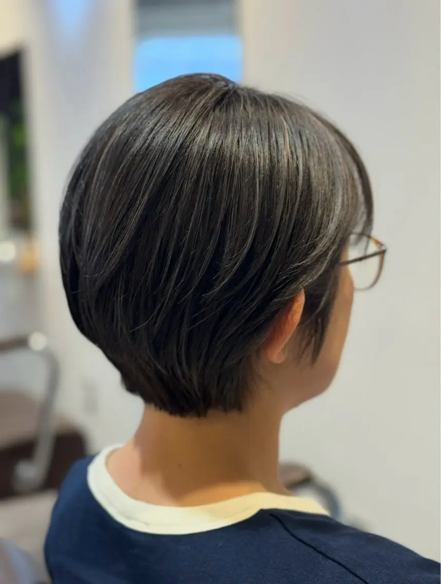 ショート カラー ハイライトカラー ハイライト ショートヘア カット ヘアカラー MIA 菅原のヘアスタイル