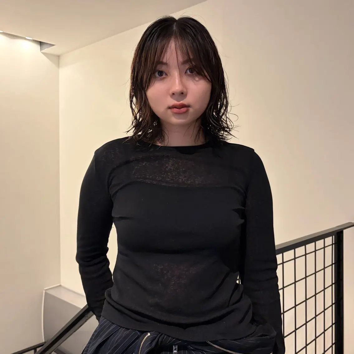 ミディアム パーマ ミディアムパーマ カット パーマ パーマ／透明感 🍃Hidetoraのヘアスタイル