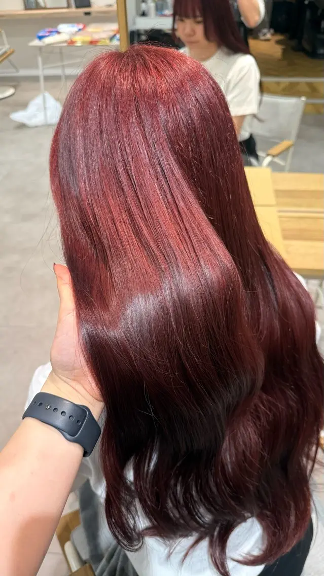 ロング カラー ヘアカラー トリートメント 透明感カラー 【yate'】rinのヘアスタイル