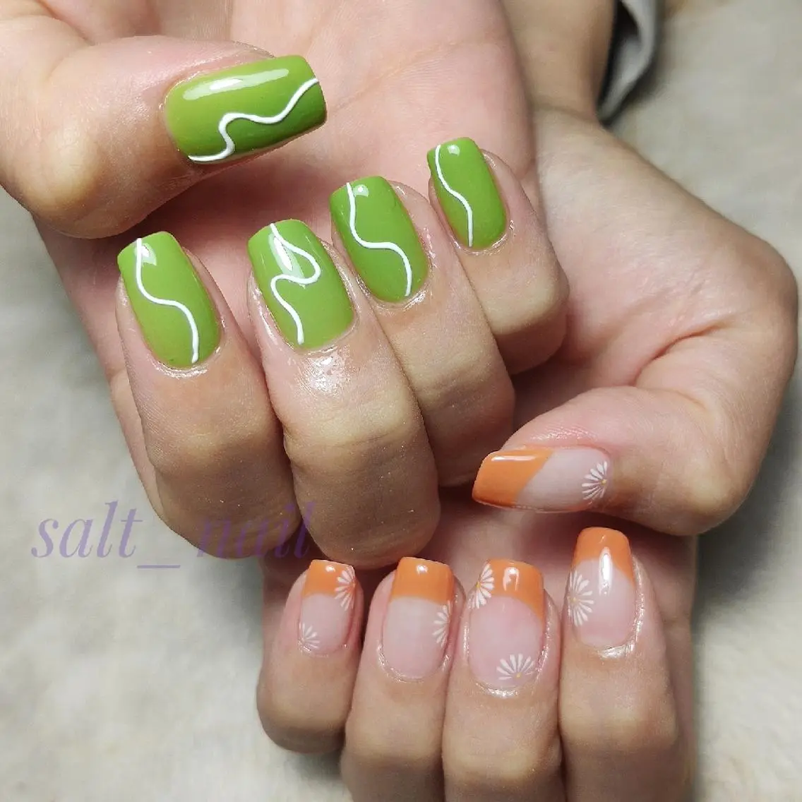 ネイル フレンチネイル ニュアンスネイル ハンドネイル 個人サロン saltnailのネイルデザイン