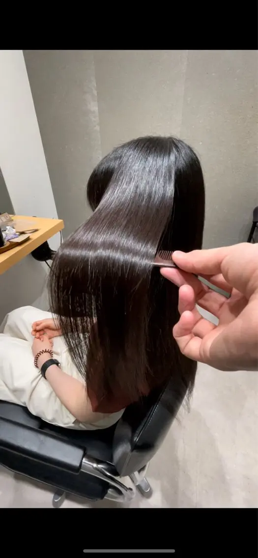 ミディアム 髪質改善 トリートメント 酸熱トリートメント 髪質改善ヘアケア 艶髪特化/上田のヘアスタイル