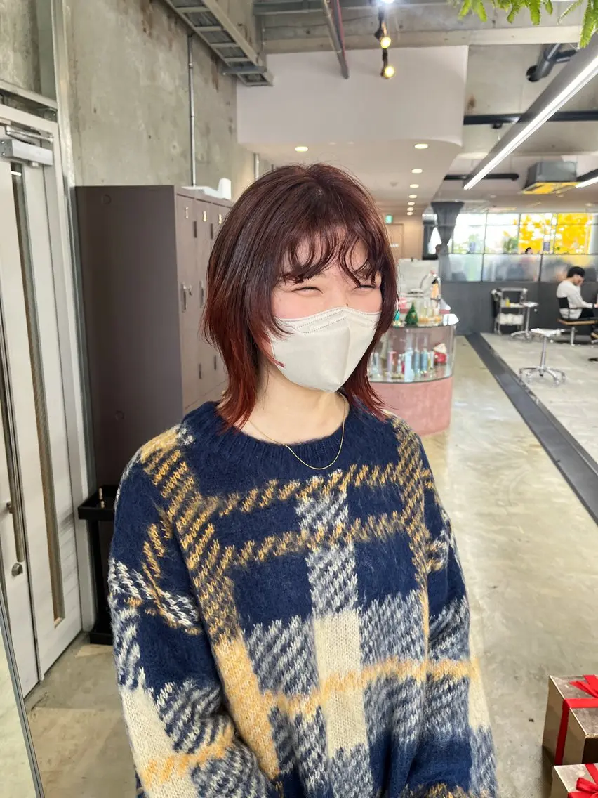 ミディアム カット ヘアカラー パーマ トリートメント 中江 友哉のヘアスタイル