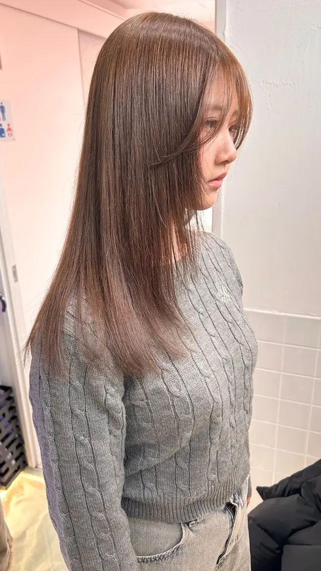 ロング カラー レイン🌏🌱 似合わせ/ハイトーンのヘアスタイル