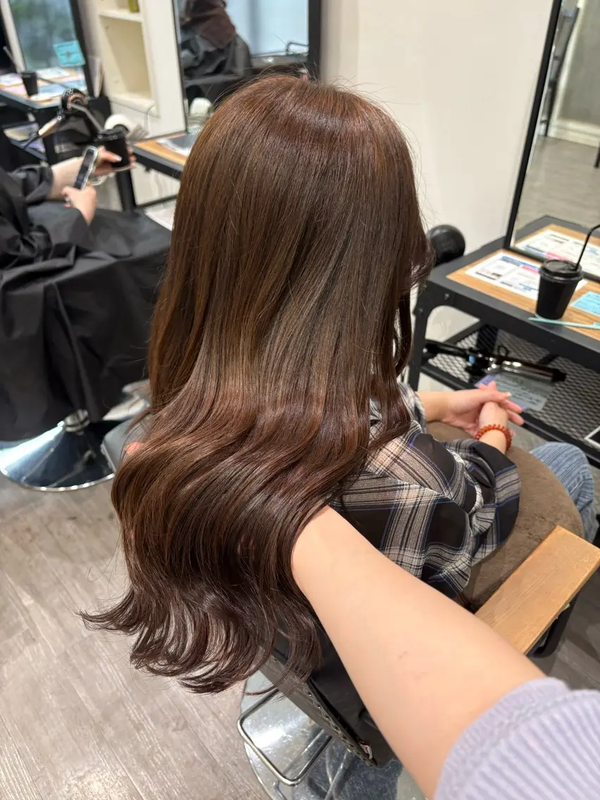 ロング カラー ブラウンカラー ヘアカラー cocotteひな /カラーモデル🌼のヘアスタイル