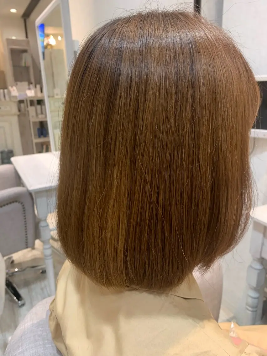 ミディアム ボブ 竹田 夏菜のヘアスタイル