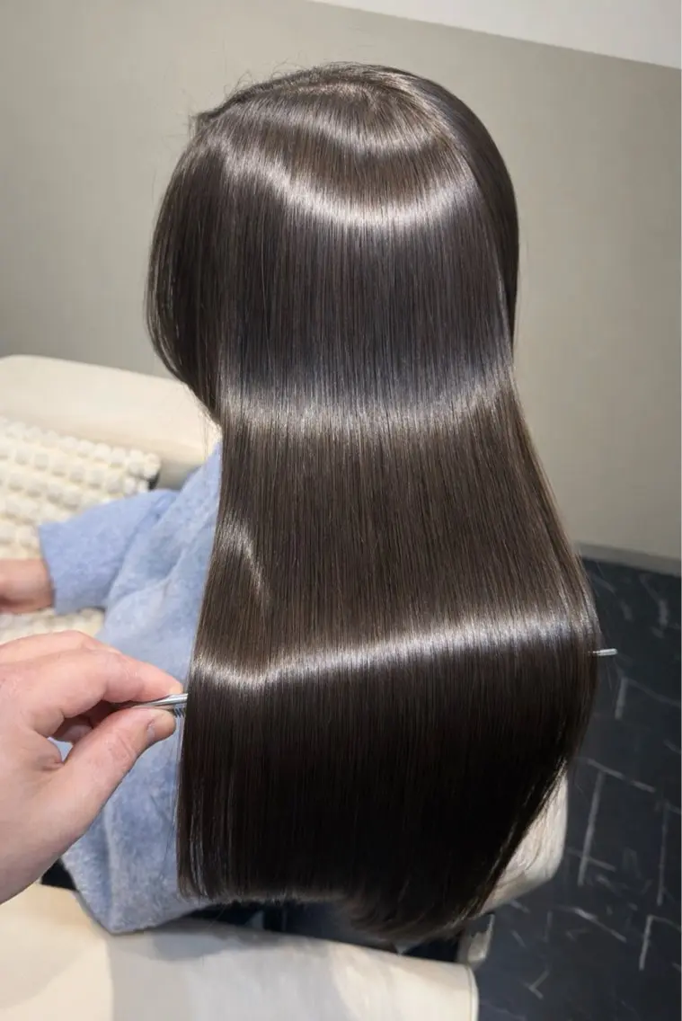 ロング カラー カット ヘアカラー トリートメント ulu+sia/ 神戸本格派髪質改善のヘアスタイル