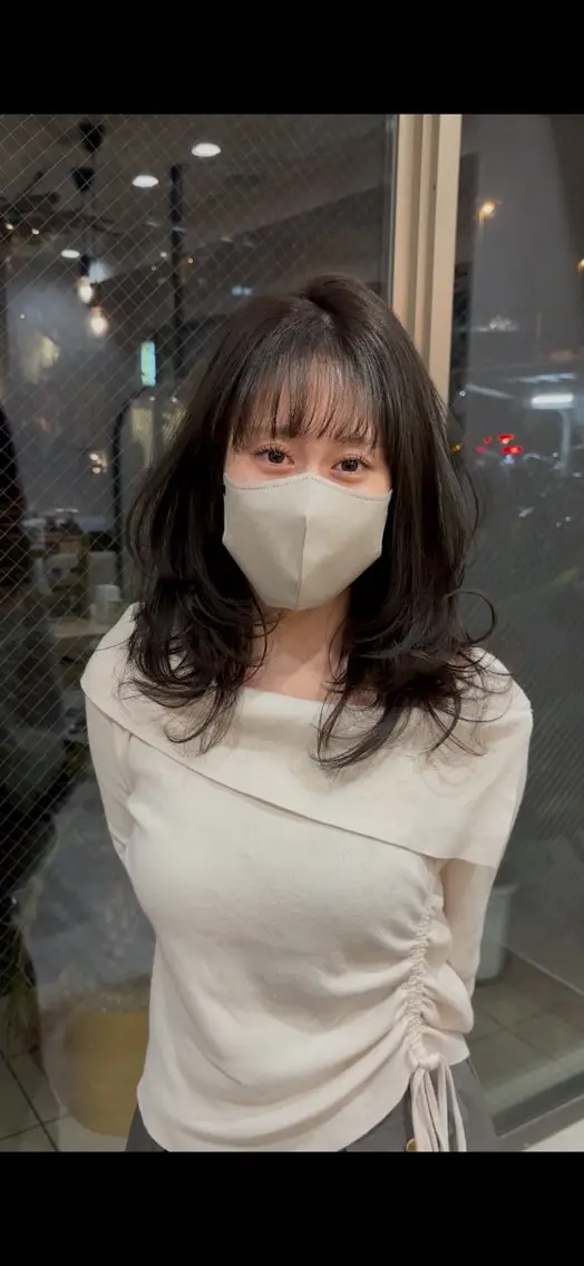 ミディアム レイヤーカット 江口 幸太のヘアスタイル
